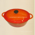 Casserole ovale en fonte émaillée Fabricant à partir de Chine Taille 30X25cm